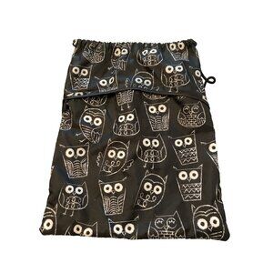 Thirty-One Cinch Sac Backpack Bag Its Owl Good Black White Gym Travel Hiking